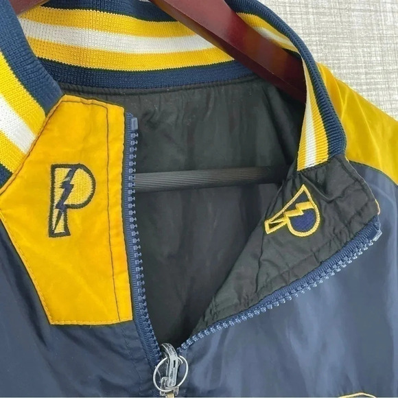 Vintage Pro Player Indiana Pacers Reversible Windbreaker Men's Size M 9594 - Picture 11 of 16